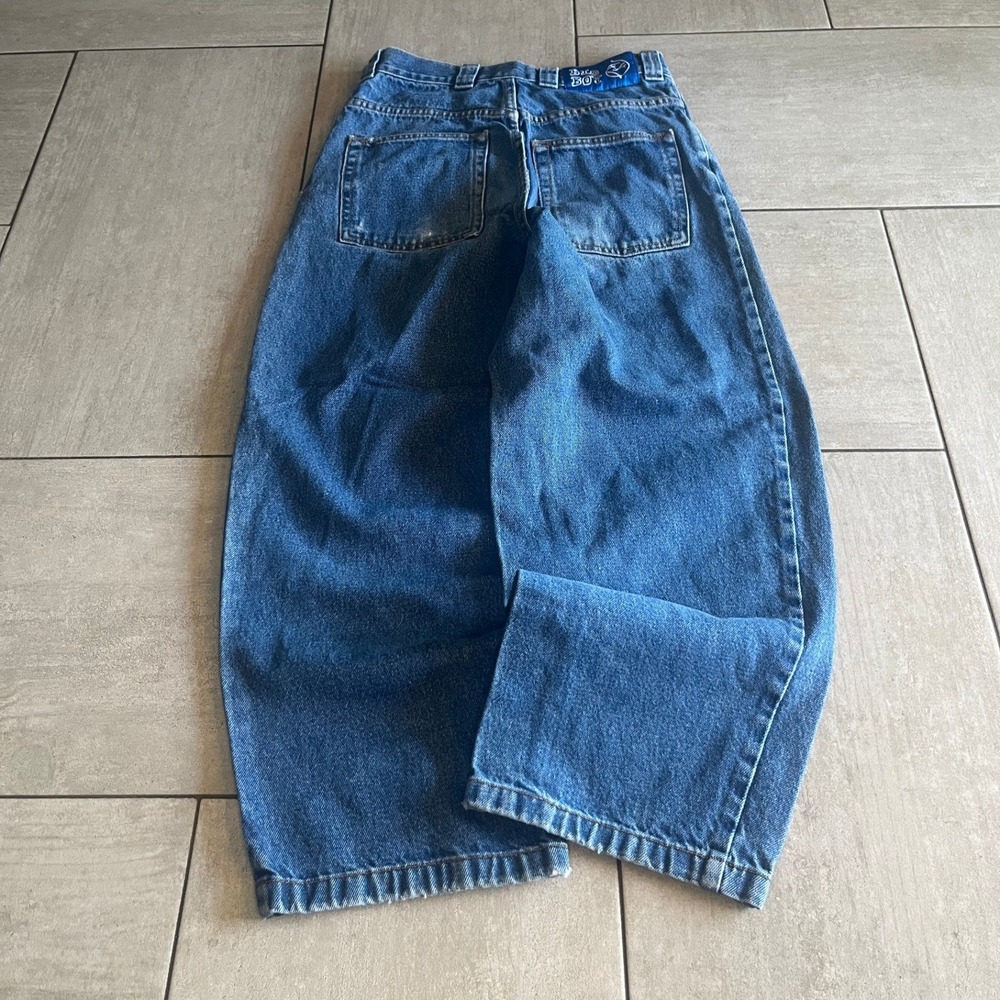 Polar Skate Co Big Boy Jeans Blue Baggy Skate Pants 28 x 26